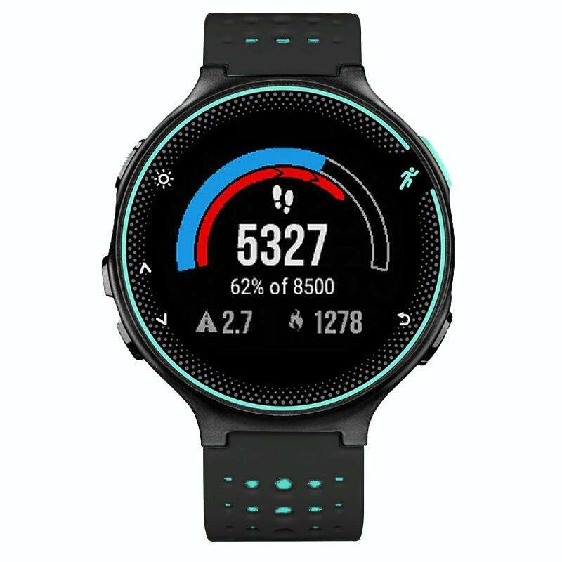 For Garmin Forerunner 235 Two-color Watch Band(Black Mint Green)