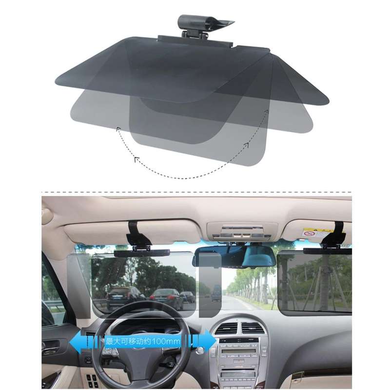 180 Degree Rotating Car Anti-Glare Dazzling Goggle Day Night Vision Driving Mirror Sun Visors for...