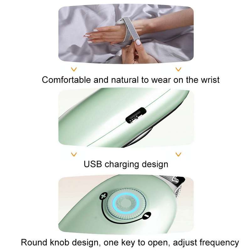 Rechargeable Hand-held Micro-current Pulse Sleep Aid(White)