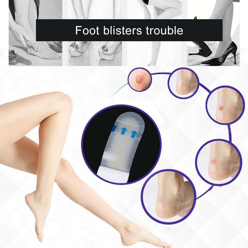 10 PCS Foot Care Skin Hydrogel Analgesic Plaster Blisters Slip Heel Protector Size: 44x69cm