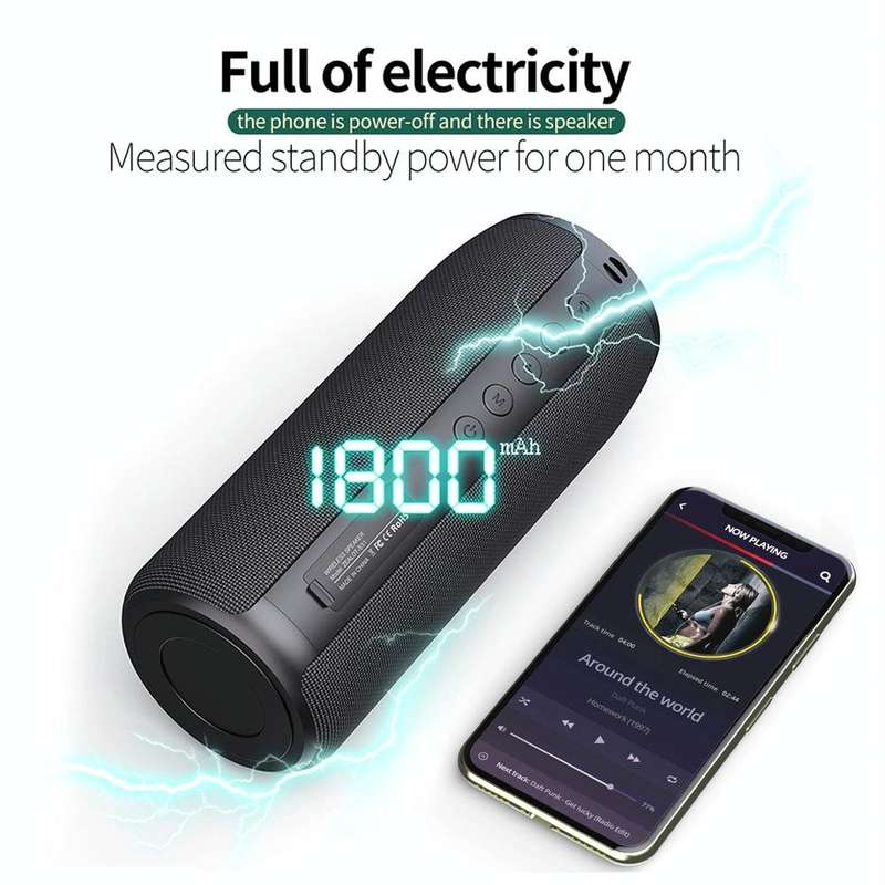 ZEALOT S51 Portable Stereo Bluetooth Speaker with Built-in Mic, Support Hands-Free Call & TF Card...