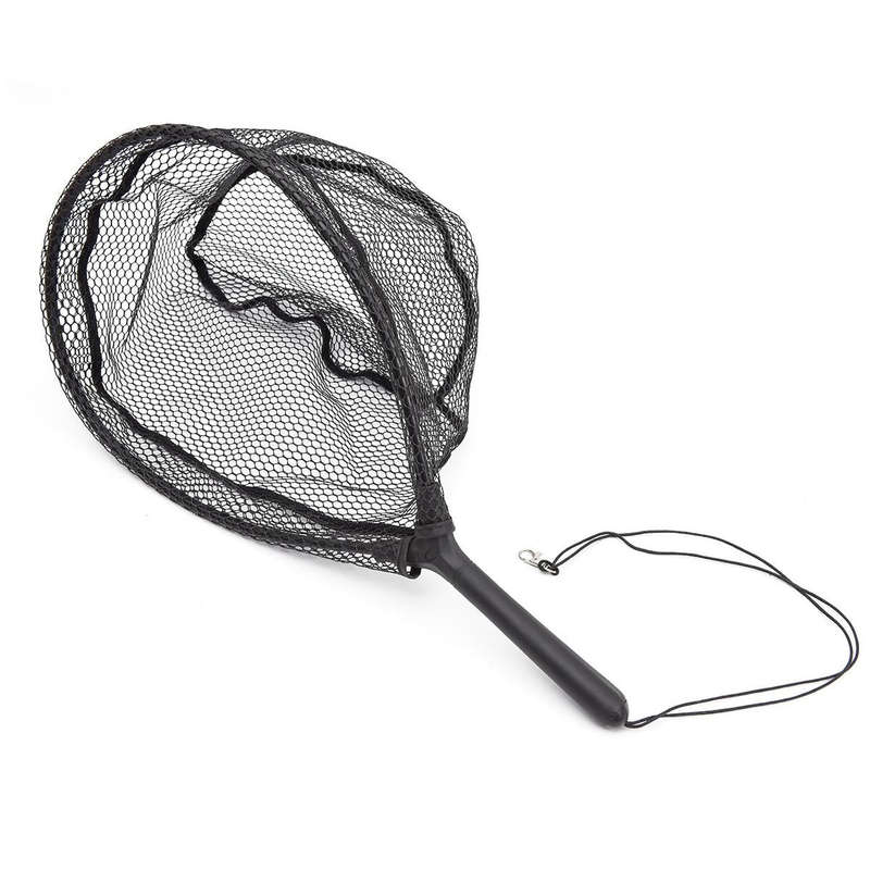 LEO 27560 Hanging Plastic Flying Fishing Handwriting Net Single Section Fish Net(Black)