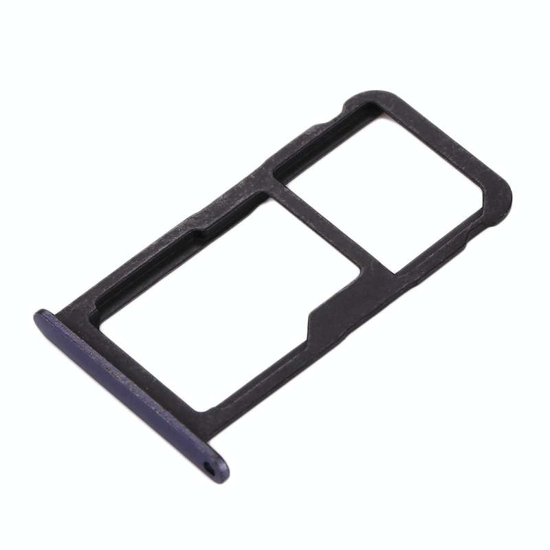 For Huawei Honor 8 Lite / P8 Lite 2017 SIM Card Tray & SIM / Micro SD Card Tray(Blue)