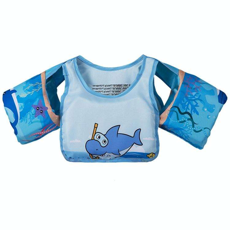 Vest-Style Children Life Jacket Baby Swimming Free Inflatable Arm Foam Life Buoy(Submented Mirror...