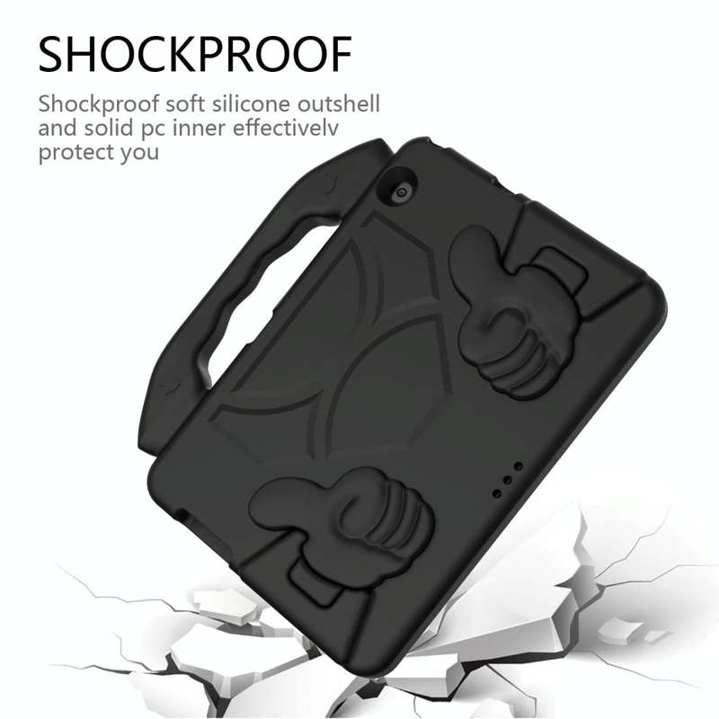 For Huawei MediaPad T5 10.1 inch EVA Children Falling Proof Flat Protective Shell With Thumb Brac...