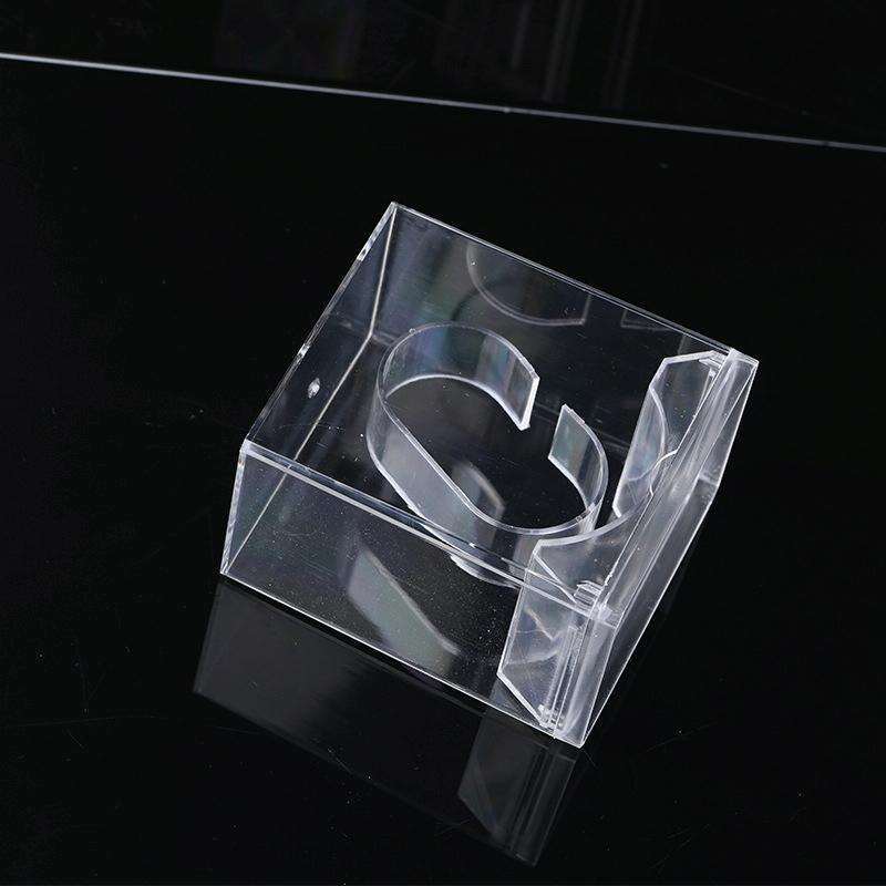 5 PCS Transparent Rectangular Watch Display Box Pull-out Electronic Watch Box(8.8 x7.7x5.4cm)