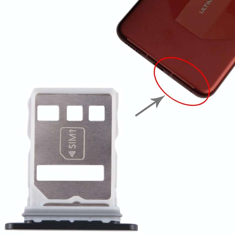 For Huawei Mate 60 Pro+ SIM + NM Card Tray (Black)