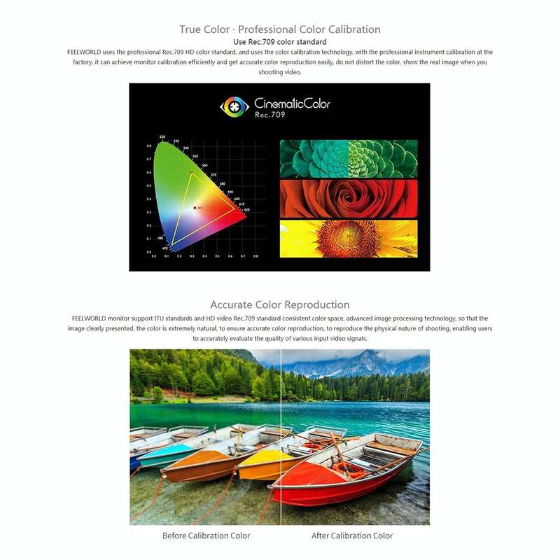 FEELWORLD LUT7 1920x1200 2200 nits 7 inch IPS Screen HDMI 4K Touch Screen Camera Field Monitor