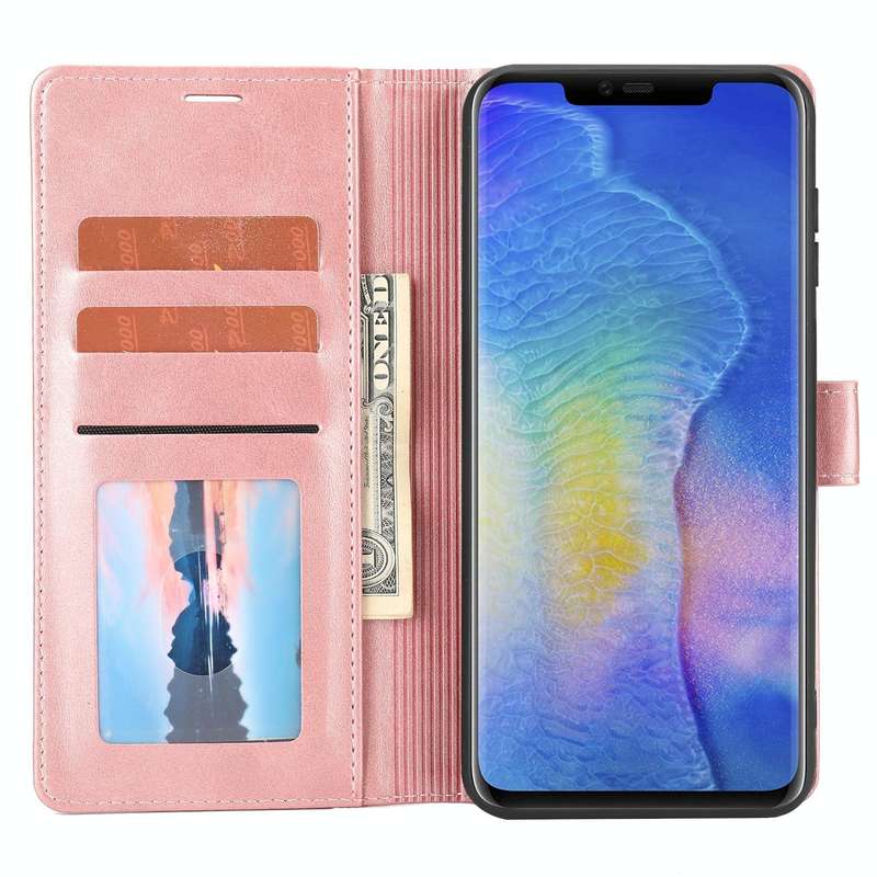 For Huawei Mate 20 Pro Classic Wallet Flip Leather Phone Case(Pink)