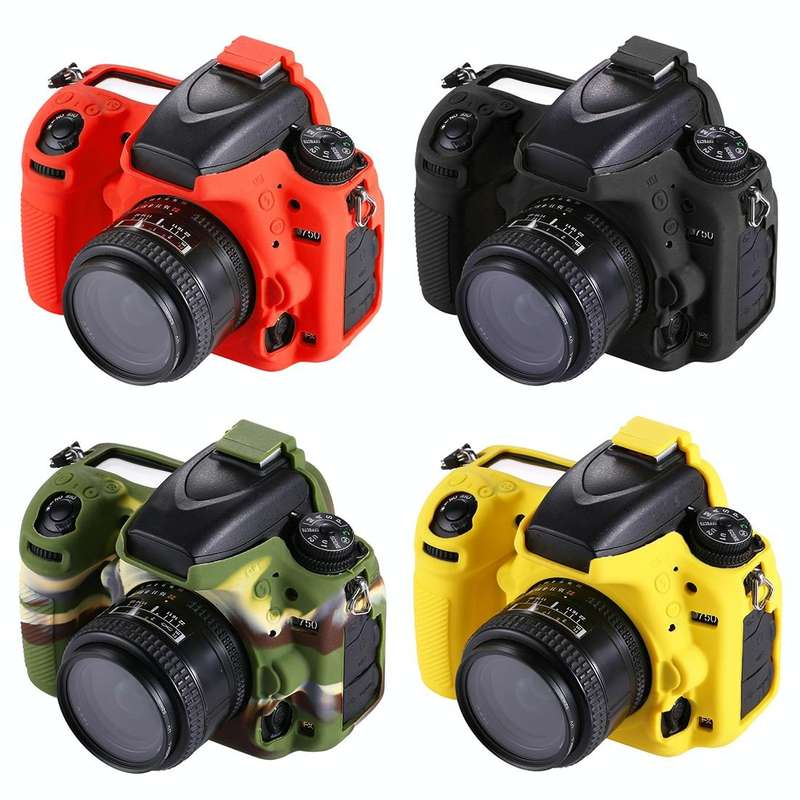 PULUZ Soft Silicone Protective Case for Nikon D750(Red)