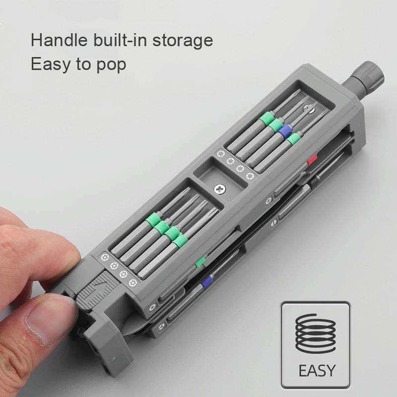 GREENER Screw Knife Set Disassembling Maintenance Tool, Series: 44 In 1 Aluminum Barrel
