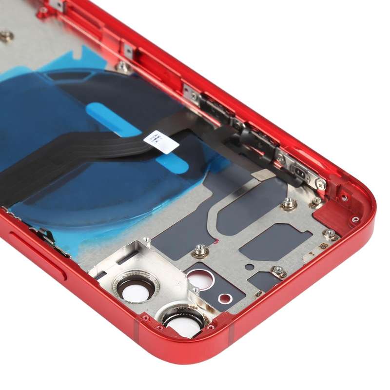 Battery Back Cover (with Side Keys & Card Tray & Power + Volume Flex Cable & Wireless Charging Mo...