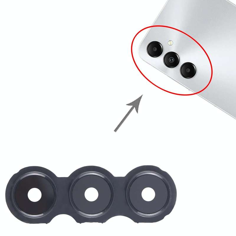 For Samsung Galaxy A05s SM-A057F 10pcs Original Rear Camera Lens Cover(Black)