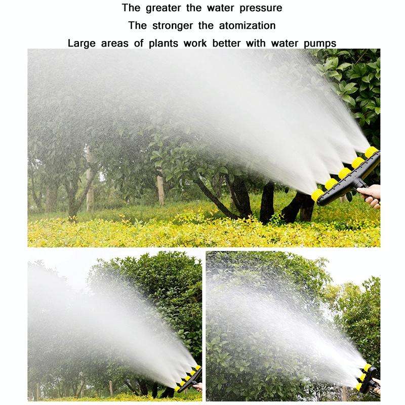 DKSSQ Gardening Watering Sprinkler Nozzle, Specification: 5 Head With 1 inch/1.2 inch Interface
