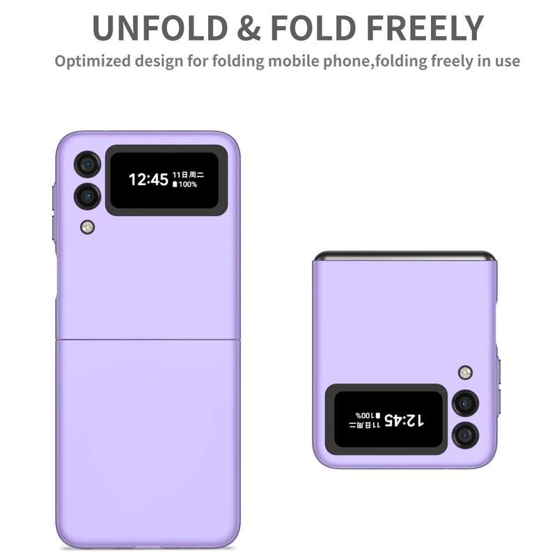 For Samsung Galaxy Z Flip4 Armor Foldable Phone Case(Purple)
