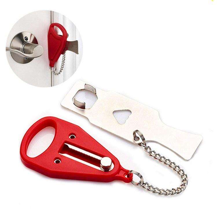 Portable Security Lock Door Lock Anti-theft Lock, Style:Widen Lock