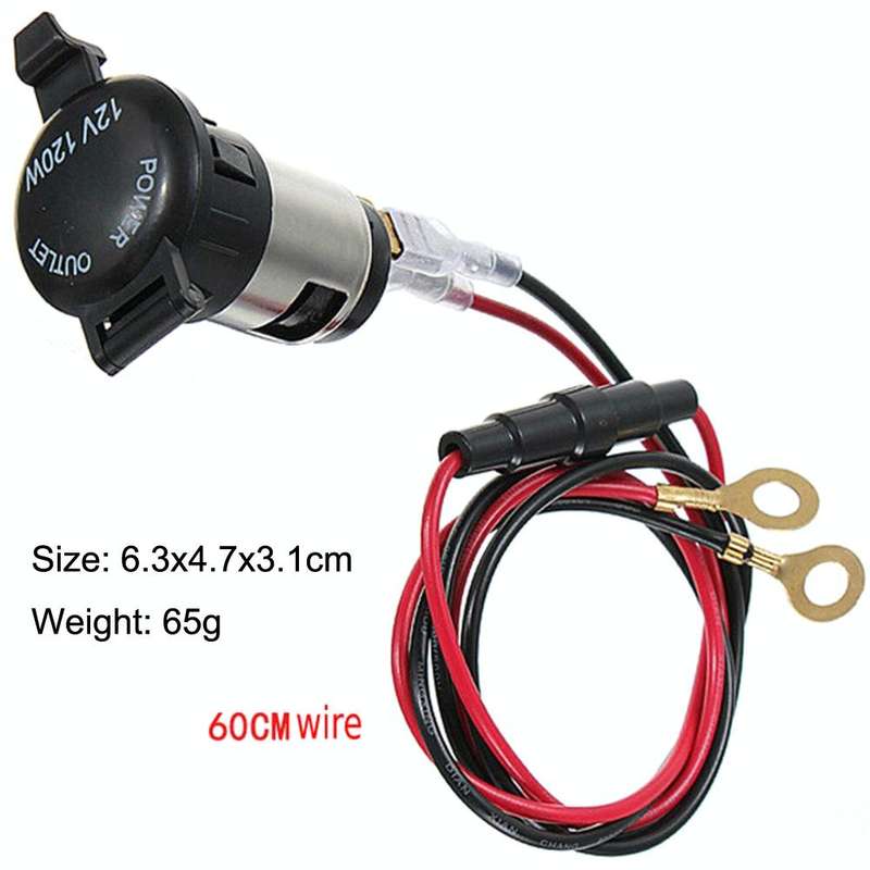 Car Cigarette Lighter Socket Waterproof Power Supply 120W/250W Modification 12/24V Cigarette Ligh...