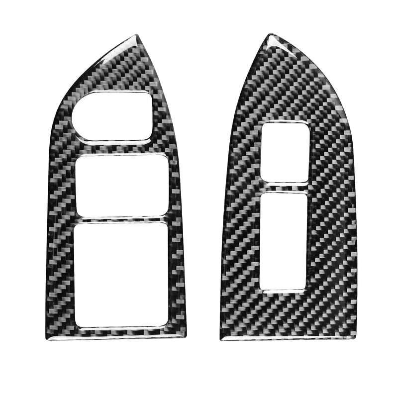 2 in 1 Car Carbon Fiber Window Lift Panel Decorative Sticker for Subaru BRZ / Toyota 86 2017-2019...
