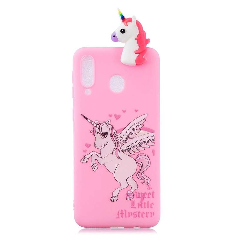 For Galaxy A30 Shockproof Cartoon TPU Protective Case(Unicorn)