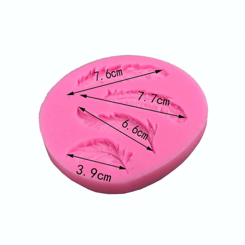 Feather Sugar Silicone Mold Fondant Mold Cake Decorating Tools