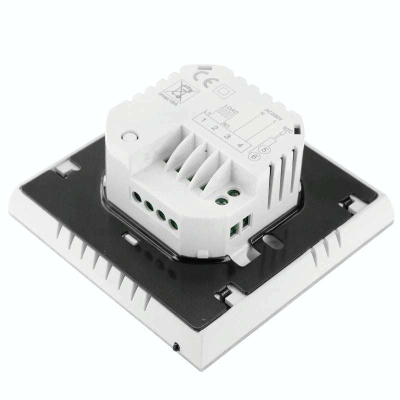 Electric Floor Heating System LCD Display Programmable Room Thermostat(Black)