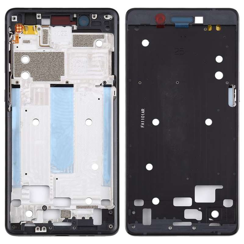 Front Housing LCD Frame Bezel Plate for Nokia 7 TA-1041 (Black)