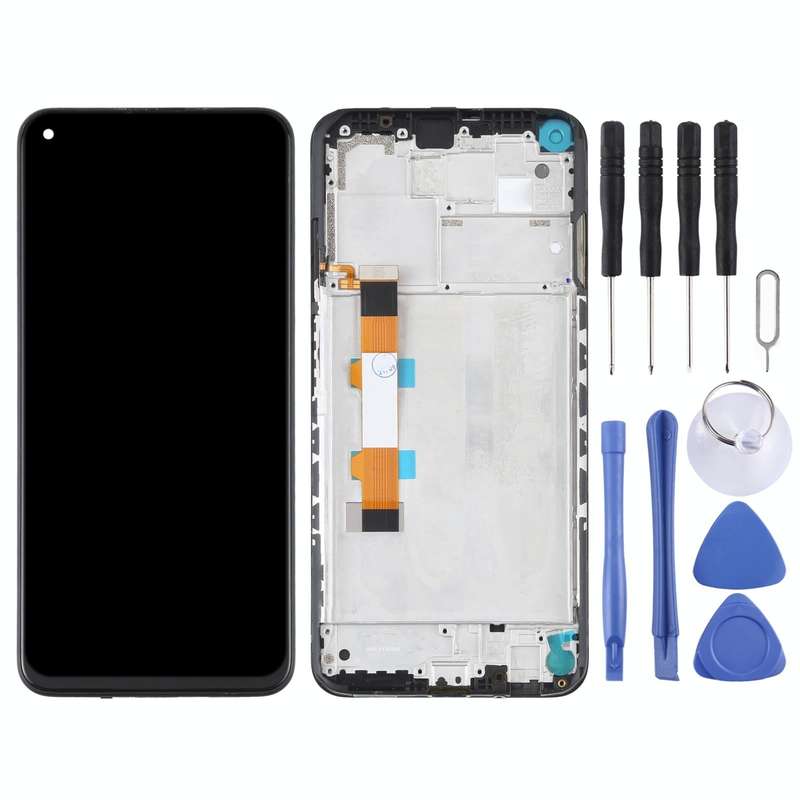 Original LCD Screen and Digitizer Full Assembly With Frame for Xiaomi Redmi Note 9 5G / Redmi Not...