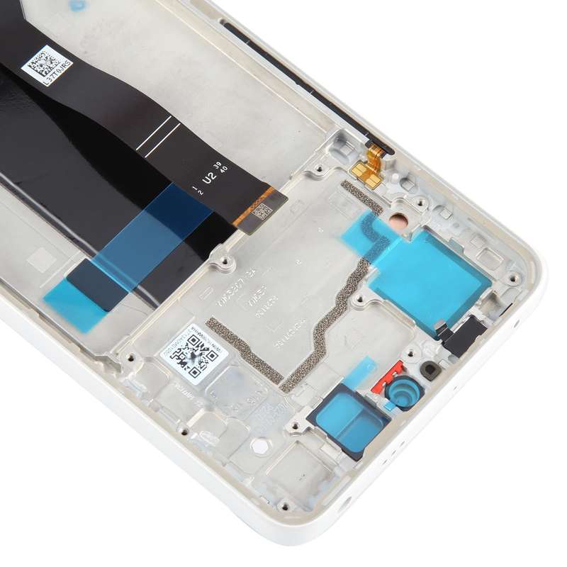 For Xiaomi Poco X6 Original AMOLED Material LCD Screen Digitizer Full Assembly with Frame (White)