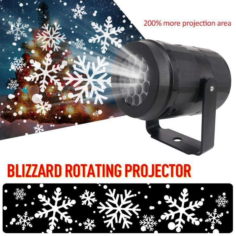 KD-1001 LED Rotatable Christmas Decoration Snowflake Projector Light, Specification: AU Plug
