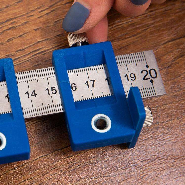 Woodworking Aid Tool Handle Punch Locator Cabinet Door Hole Opener Black HD Set