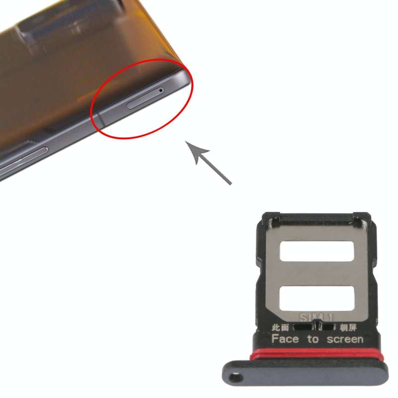 SIM Card Tray + SIM Card Tray For Xiaomi Poco F4 GT (Black)