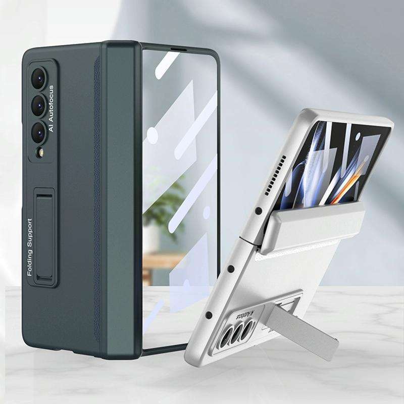 For Samsung Galaxy Z Fold4 GKK Integrated Magnetic Hinge Folding Phone Case(Black)