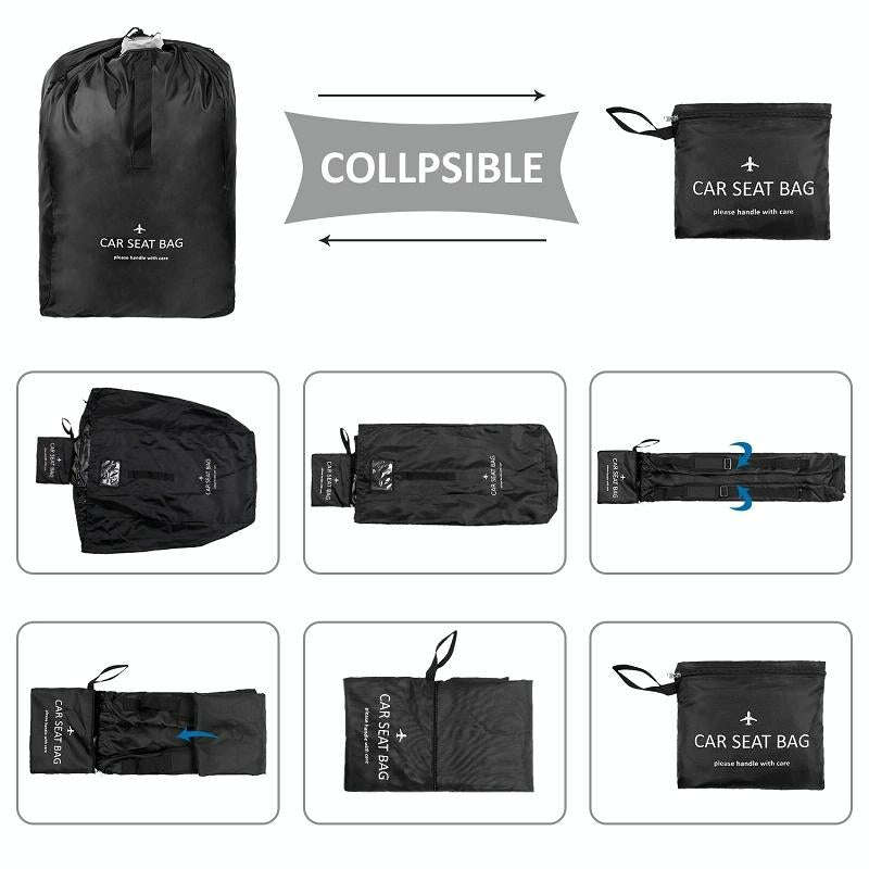 Car Child Safety Seat Travel Bag Baby Stroller Wheelchair Storage Bag(Blue)