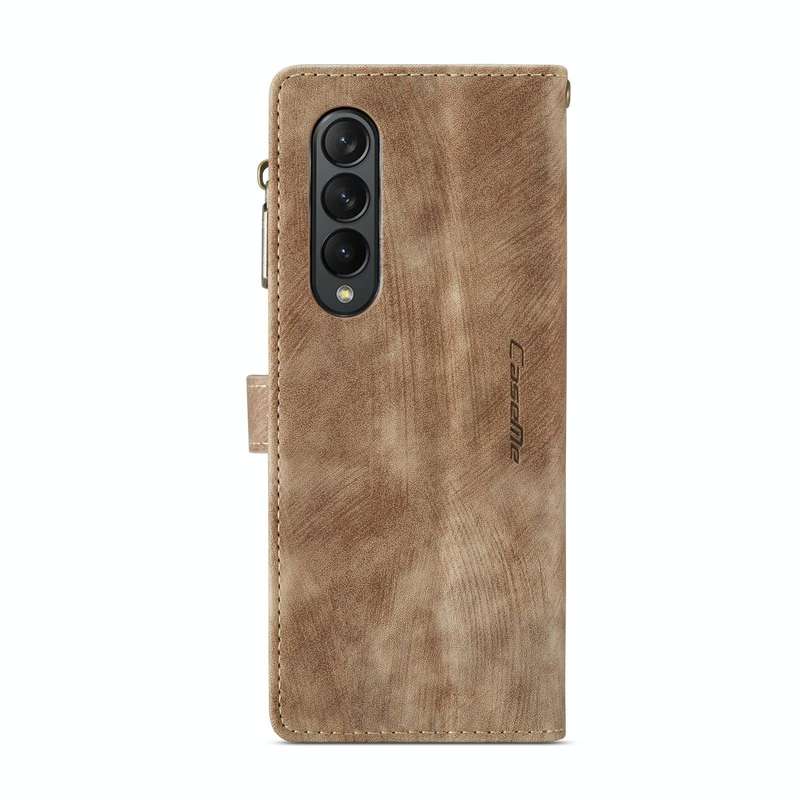 For Samsung Galaxy Z Fold4 5G CaseMe C30 Multifunctional Phone Leather Phone Case(Brown)