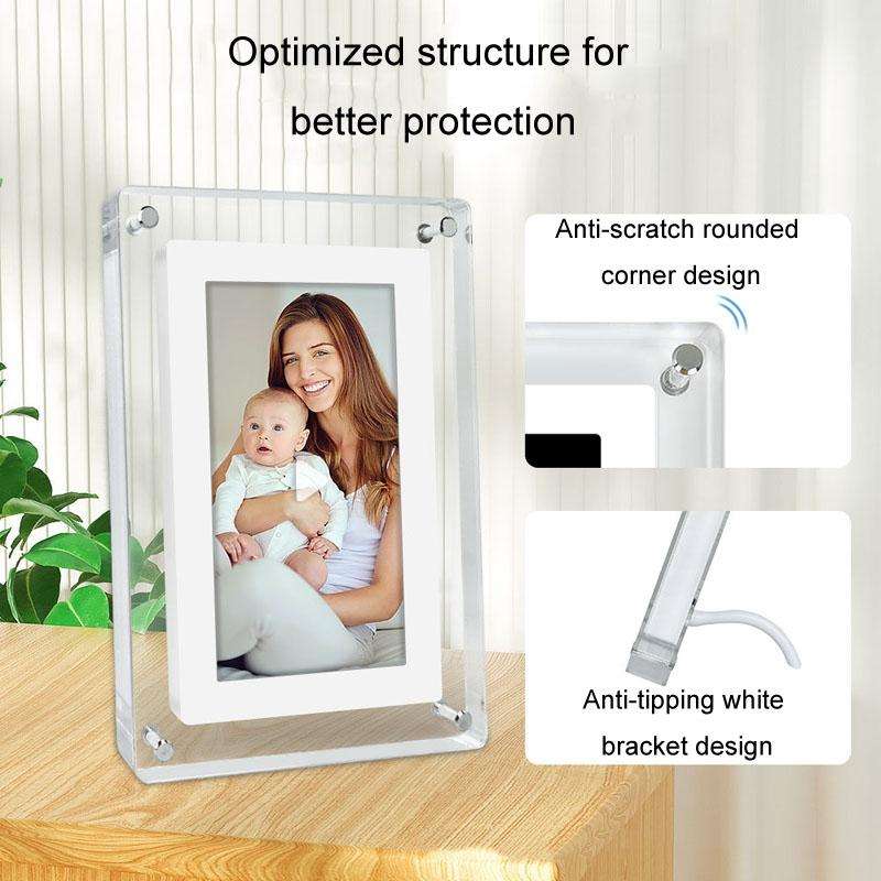 5 Inch HD Digital Photo Frame Crystal Advertising Player 1080P Motion Video Picture Display Playe...