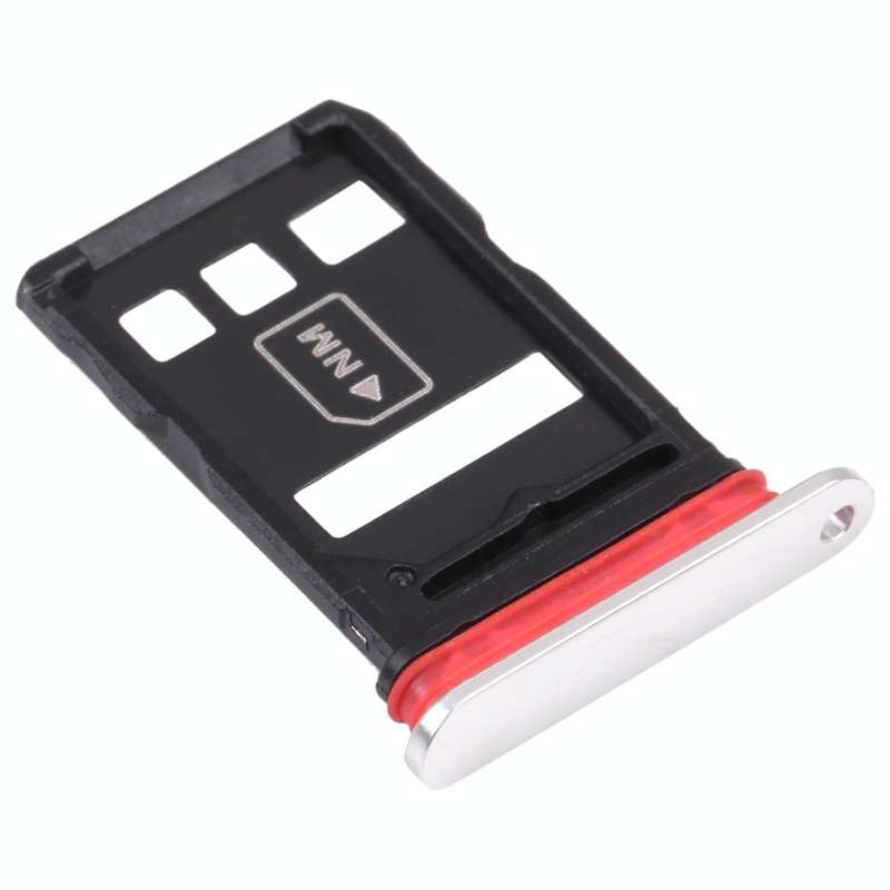 NM Card Tray + SIM Card Tray for Huawei Mate 40E 4G (Silver)