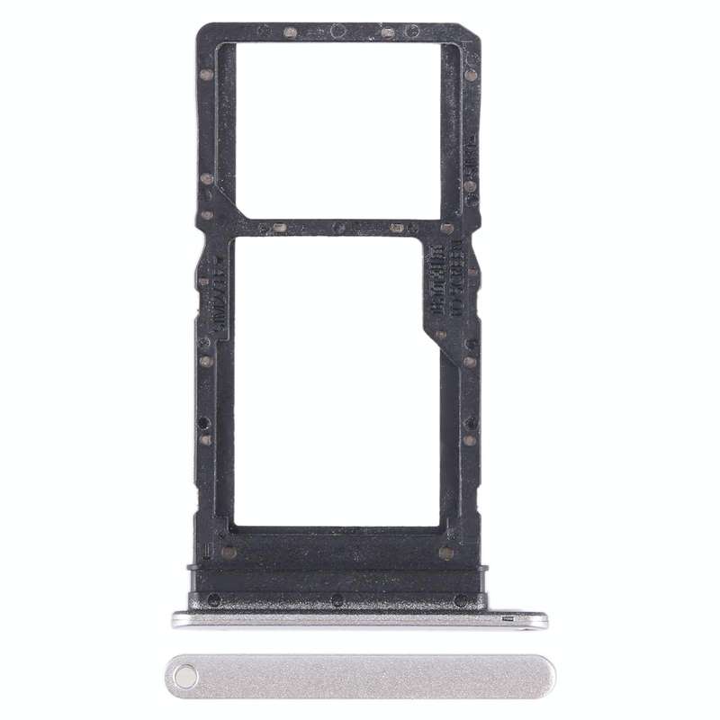 For Honor X7a SIM + SIM / Micro SD Card Tray (Silver)