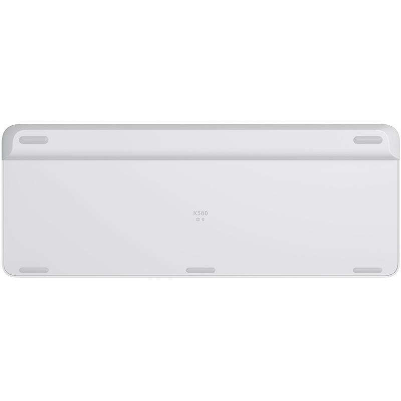 Logitech K580 Dual Modes Thin and Light Multi-device Wireless Keyboard with Phone Holder (White)