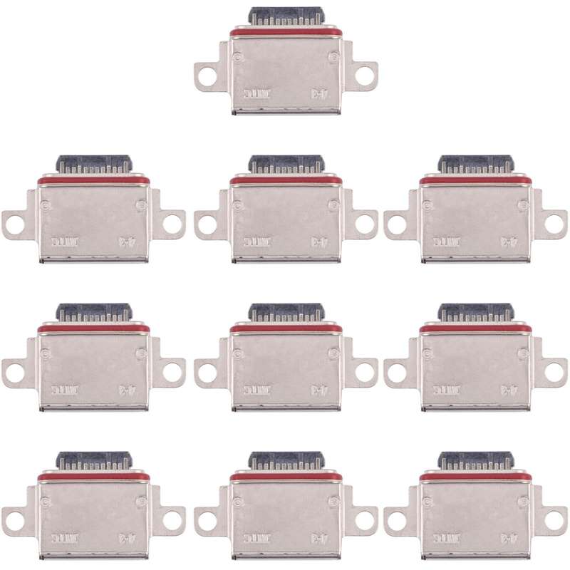 10pcs Charging Port Connector for Samsung Galaxy Note20 / Note20 5G SM-N980F, SM-N980F/DS, SM-N98...