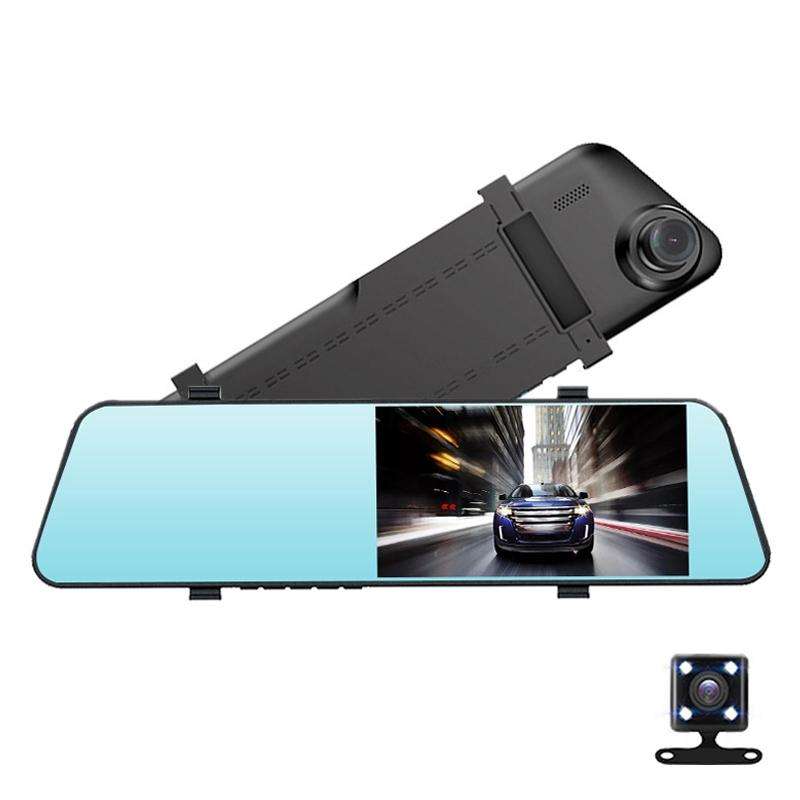 5.5 inch Car Rearview Mirror HD 1080PStar Night Vision Double Recording Driving Recorder DVR Supp...