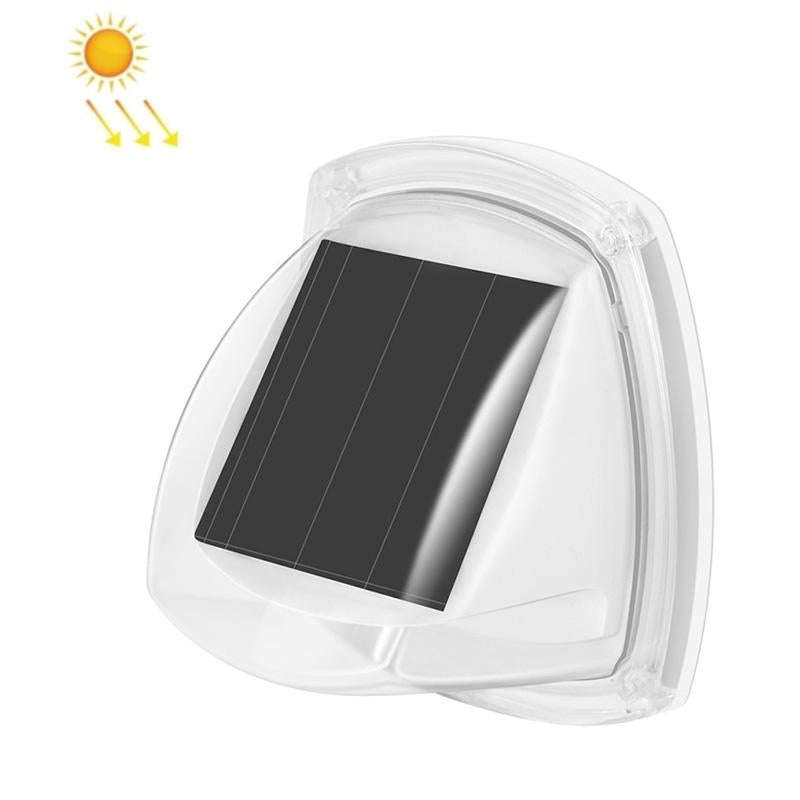 8 LED Outdoor Solar Courtyard Waterproof Wall Light(White Light)