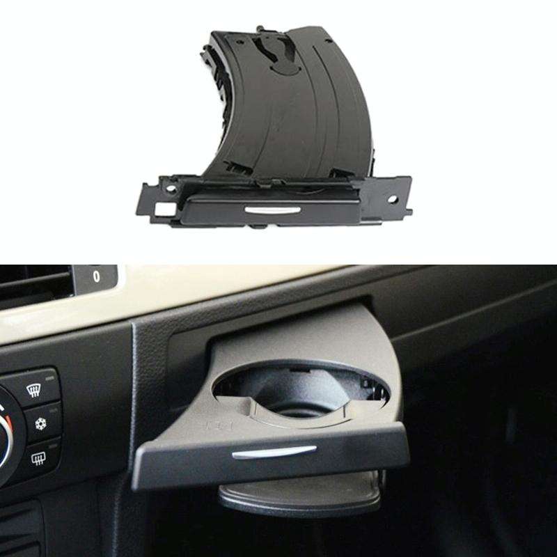 For BMW 3 Series E90 Left Driving Car Dashboard Left Side Water Cup Holder 5141 9173 463(Black)
