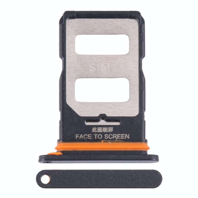 For Xiaomi Redmi Note 13 Pro+ SIM Card Tray + SIM Card Tray (Black)
