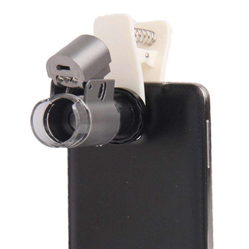 65X Zoom Digital Mobile Phone Microscope Magnifier with LED Light & Clip for Galaxy Note III / N9...