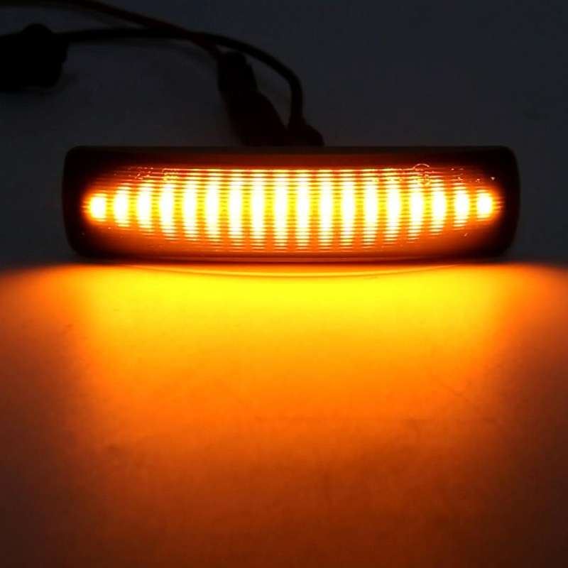 2 PCS DC12V / 3W Car LED Dynamic Blinker Side Lights Flowing Water Turn Signal Light for Land Rov...