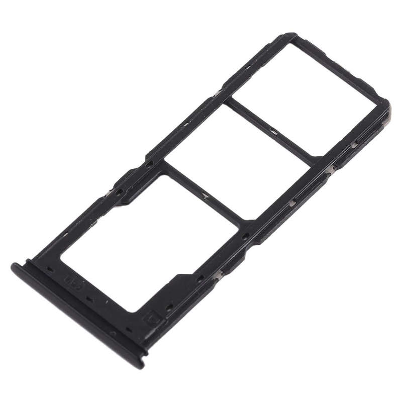 For Vivo Y93 2 x SIM Card Tray + Micro SD Card Tray (Black)