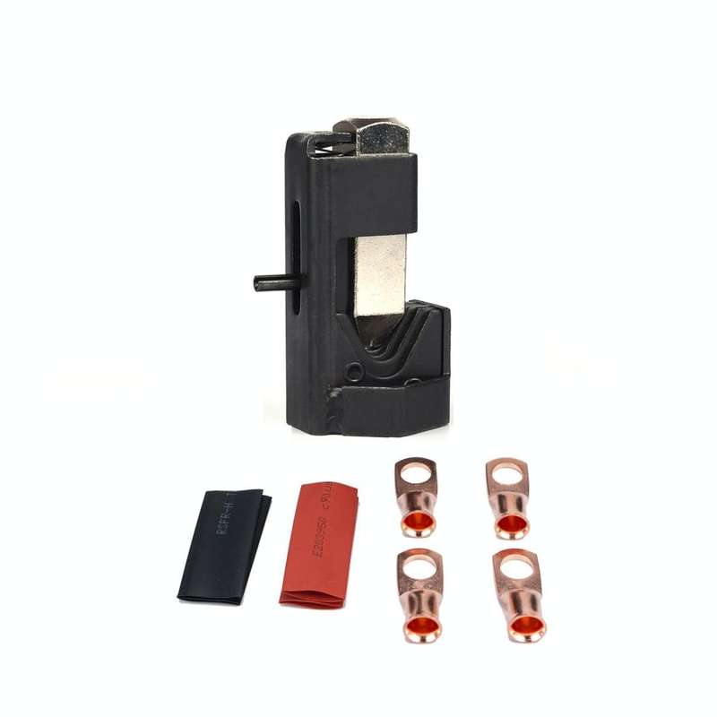 Car Battery Cable Hammer Crimper Hammer Lug Crimper Tool Pliers with T2 Copper 8 x 5/16 Heavy-dut...