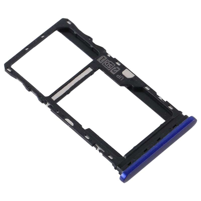 SIM Card Tray + SIM Card Tray / Micro SD Card Tray for Motorola Moto G9 Play/Moto G9 (India) (Blue)