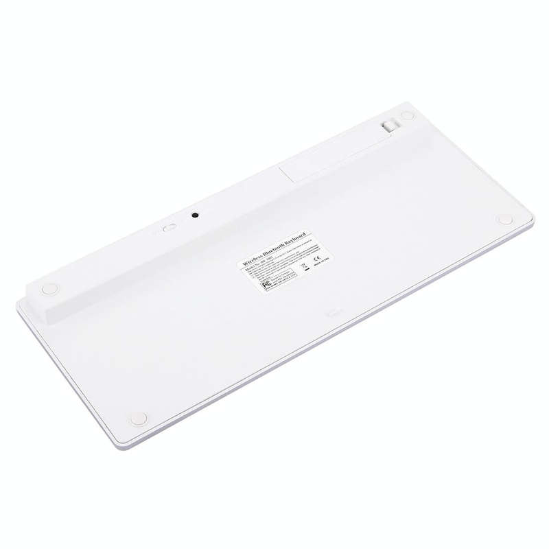 BK-3001 Bluetooth Wireless 78 Keys Ultrathin Keyboard for Windows / iPad / iPhone(Silver)
