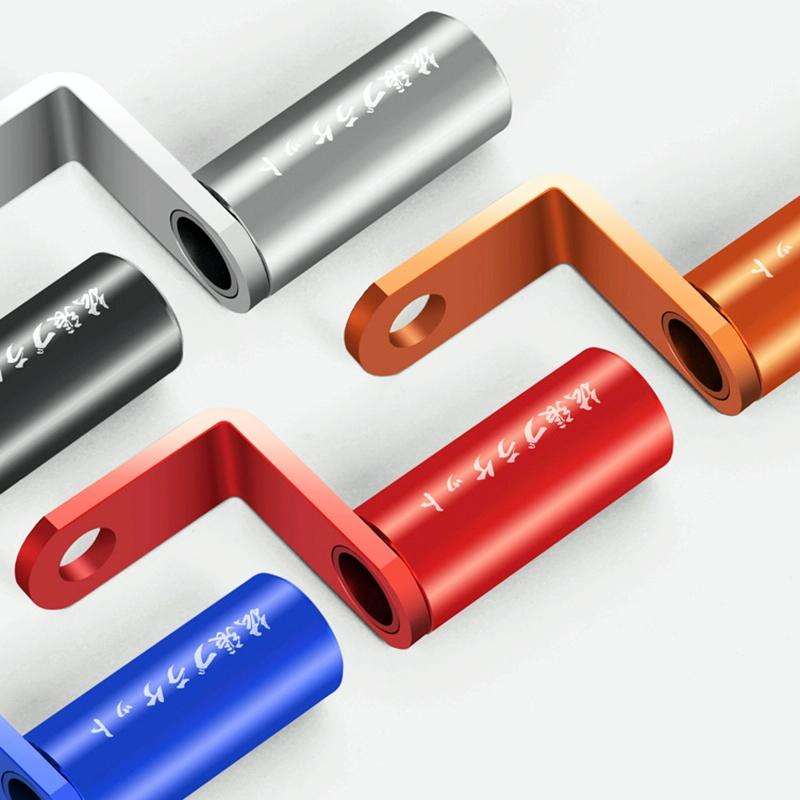 Motorcycle Rear View Mirror Aluminum Alloy Bracket(Red)